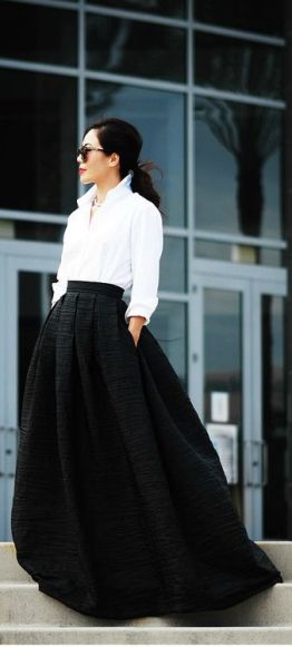 with maxi skirt