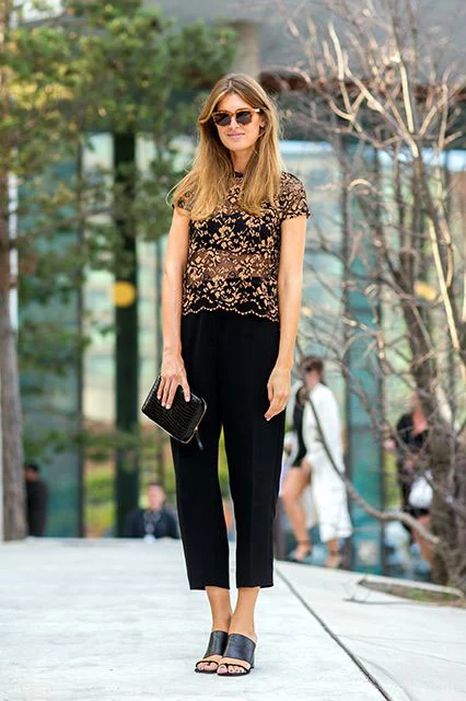 how to wear sheer tops without exposing much